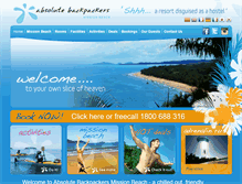 Tablet Screenshot of absolutebackpackers.com.au
